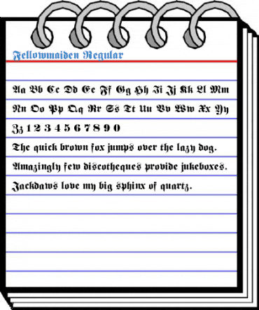 Fellowmaiden Regular Font