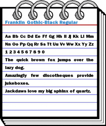 Franklin_Gothic-Black Regular Font