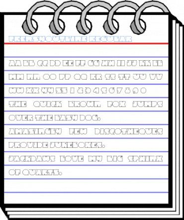 FrenzyOutline Font