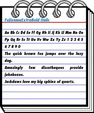 FujiyamaExtraBold Font