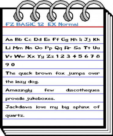 FZ BASIC 12  EX Normal Font