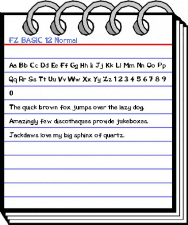 FZ BASIC 12 Normal Font