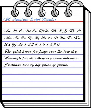 GE Signature Script Font