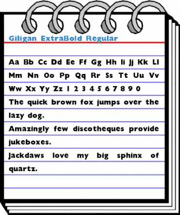 Giligan ExtraBold Font