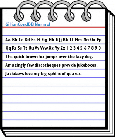 GillionCondDB Font