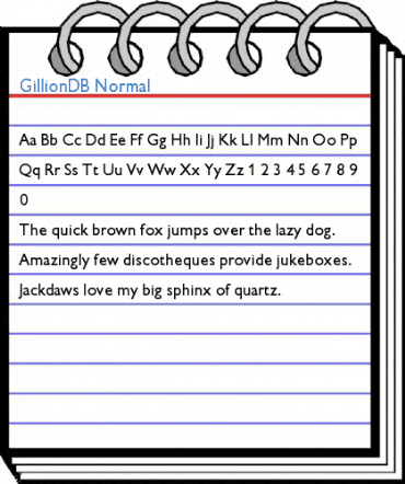 GillionDB Normal Font