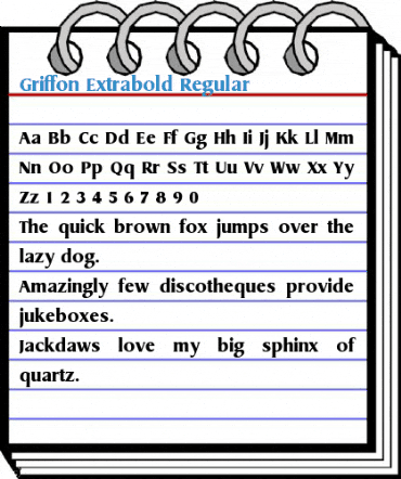 Griffon Extrabold Regular Font