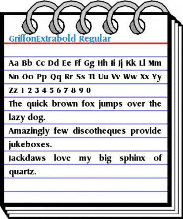 GriffonExtrabold Regular Font