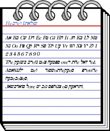 Hebrew Font