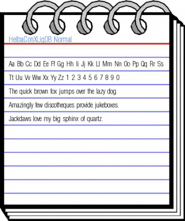 HelbaConXLigDB Font