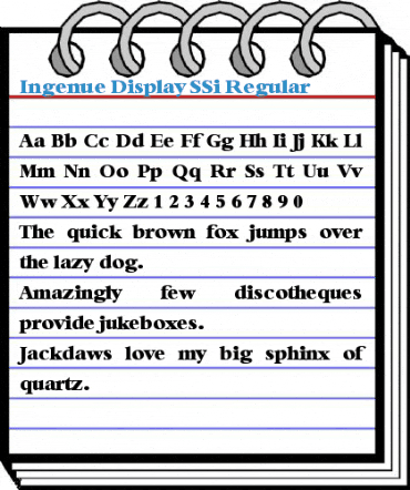 Ingenue Display SSi Font