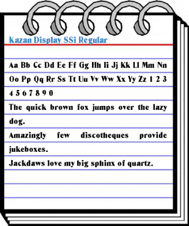 Kazan Display SSi Regular Font