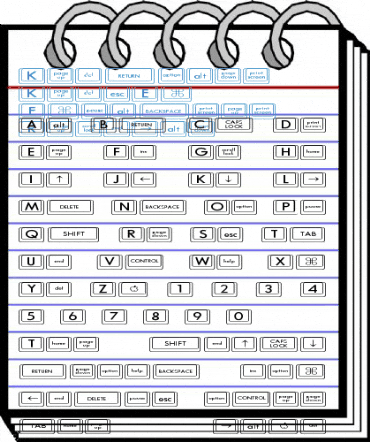 Keyboard KeysEx Expanded Regular Font