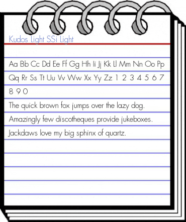 Kudos Light SSi Font