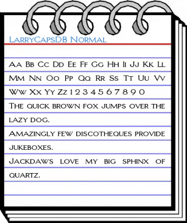 LarryCapsDB Font