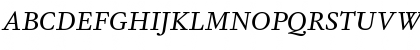 DB Serif Regular Italic Font