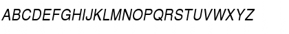 Helvetica Narrow Oblique Font