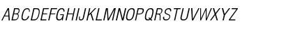 Helvetica LT Std Light Condensed Oblique Font