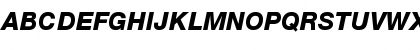 Helvetica Neue LT Std 86 Heavy Italic Font