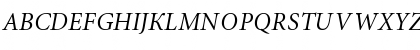 Miniature Italic Font