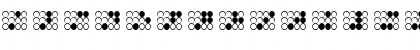 braille bold Regular Font
