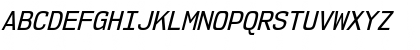 NK57 Monospace Semi-Condensed Italic Font