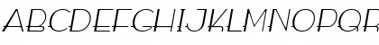 WABECO Thin Thin Italic Font