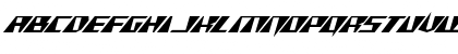 X-Racer Expanded Italic Expanded Italic Font