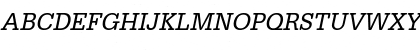 URWTypewriterTNar Oblique Font