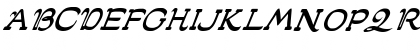 JMH Poudre Italic Font
