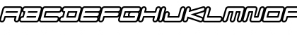 F-Zero GX Venue Font Outlines Italic Font