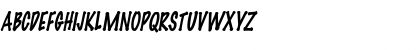 Marker-Condensed Italic Font