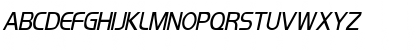 Orbit-Condensed Italic Font