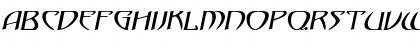 Saga-Expanded Italic Font