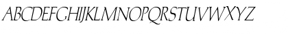 Trajans-Caps-Condensed Italic Font