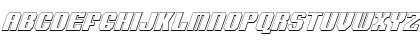Voortrekker 3D Condensed Italic Condensed Italic Font