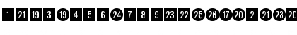 CircledNumbers Regular Font