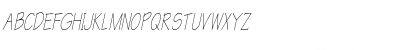 WriteCondensed Oblique Font