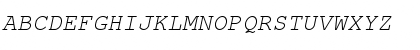TeX Gyre Cursor Italic Font