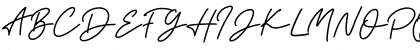 the Strong Signature Regular Font