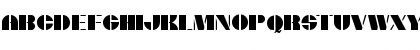 DXS Monogram Stencil Regular Font