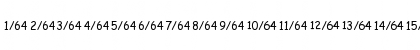 pf_64ths Regular Font