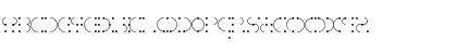 TG Piercin Code Font