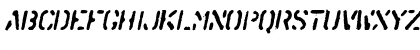SprayStencil Oblique Font