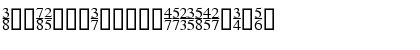 TiFractions Regular Font