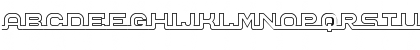 Connected Hollow Regular Font