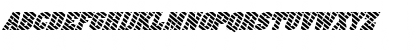 FZ BASIC 52 STRIPED ITALIC Normal Font