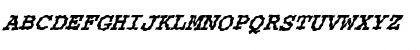 FZ BASIC 54 WAVEY ITALIC Normal Font