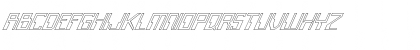 FZ DIGITAL 6 HOLLOW ITALIC Normal Font