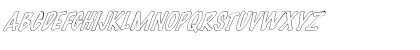 FZ HAND 14 HOLLOW ITALIC Normal Font